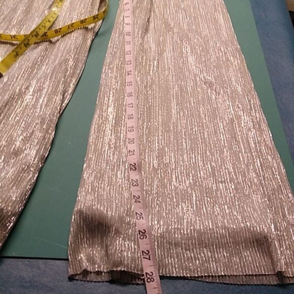 NWT Elegant Silver MSK Jumpsuit/Pantsuit Sleeveless Special Event Metallic - Picture 9 of 10